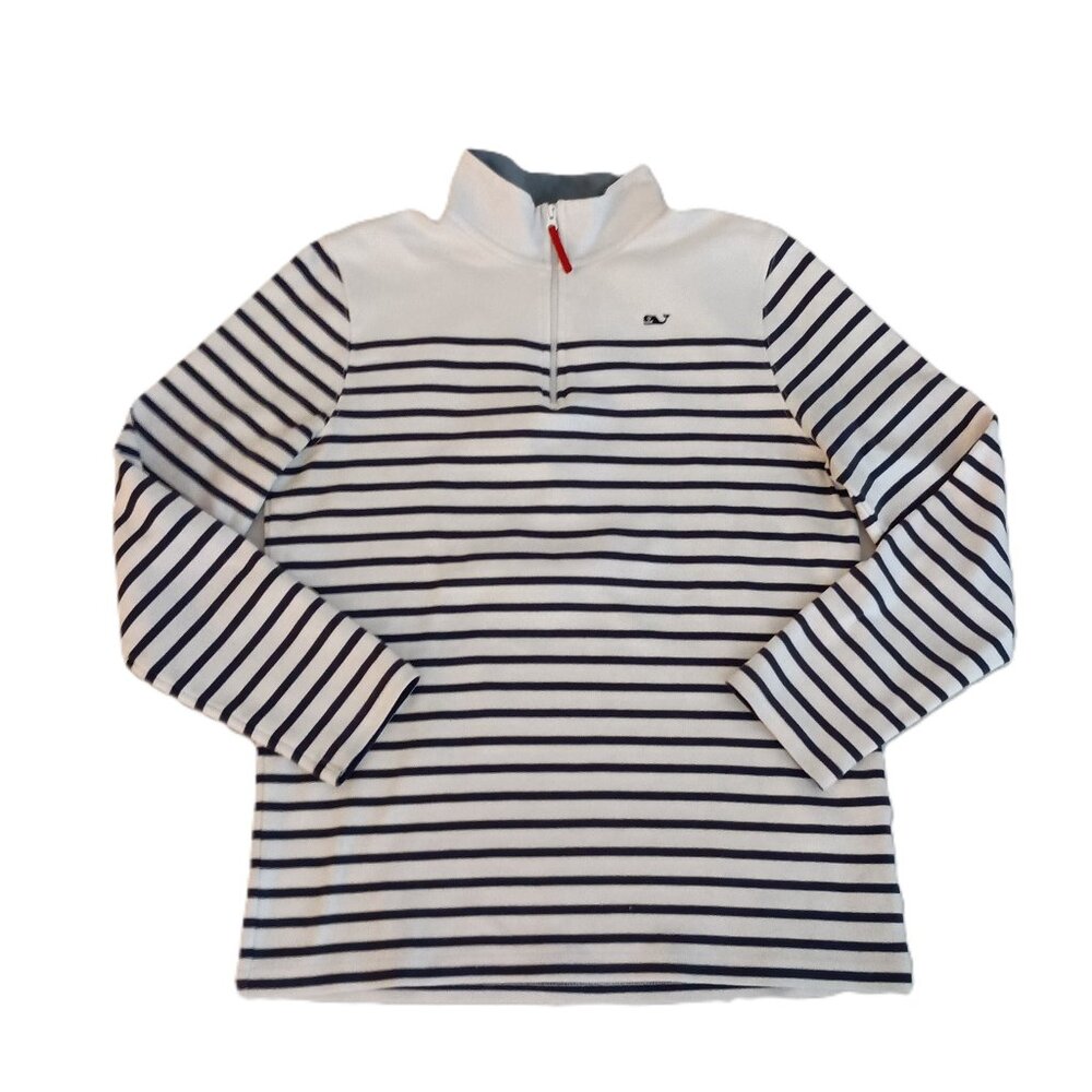 Vineyard Vines 1/4 Zip Stripe Pullover Girls L 16